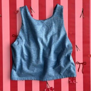 Blue Sleeveless Top